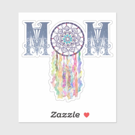 Sticker Denim peint et Dream Catcher MOM | Belle (Feuille)