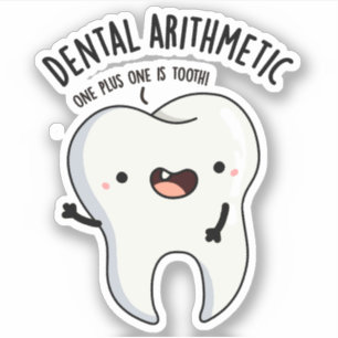 Sticker Dental Arithmétique Funky Douille dentaire