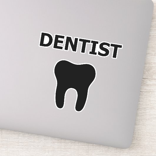 Sticker Dentiste, conception des dents (Détail)