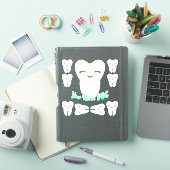 Sticker Dentiste Dentiste Dentiste Dentaire Dentaire Dents (Couverture iPad)