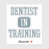 Sticker Dentiste en formation Étudiant dentaire (Feuille)