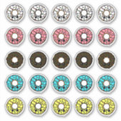 Sticker Dents de vanille et de chocolat avec arrosages de (Devant)