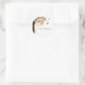 Sticker d'enveloppe de Bon thanksgiving Feuille en (Sac)