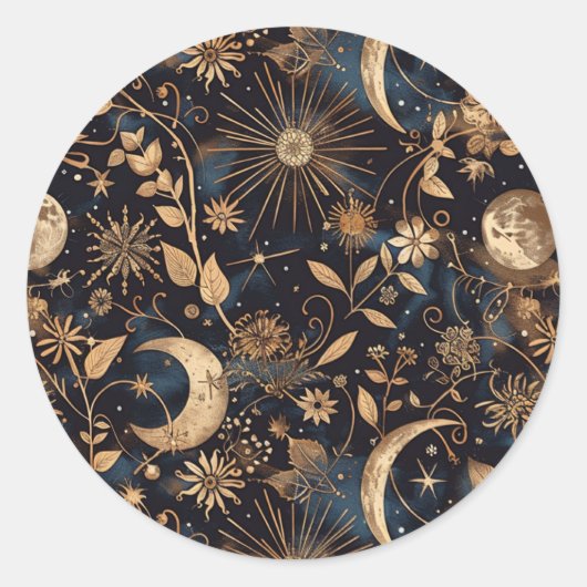 Sticker d'enveloppe lunaire du jardin lunaire de l (Devant)