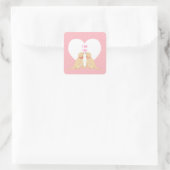 Sticker d'enveloppe pour chien de Valentine I Dig  (Sac)
