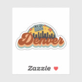 Sticker Denver, Colorado (Feuille)