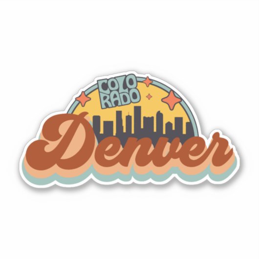Sticker Denver, Colorado (Devant)
