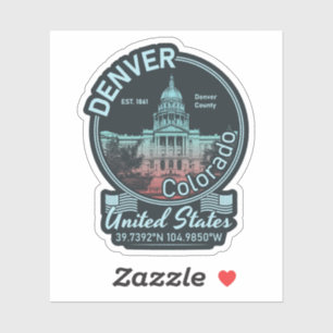 STICKER DENVER - COLORADO VINTAGE