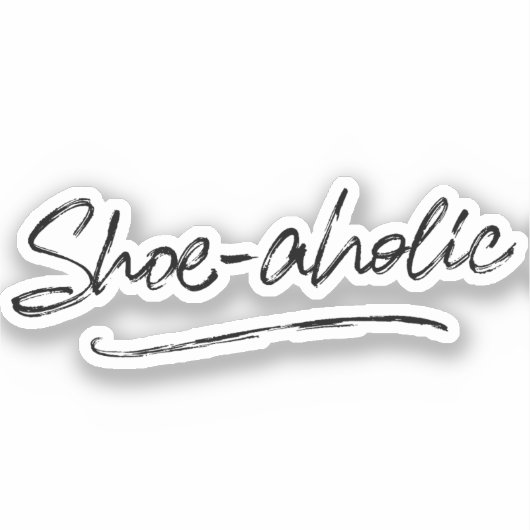 Sticker Dépendante aux chaussures (Recto)