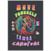 Sticker Déplacez-Vous Dans Un Carnaval De Samba Way (Devant)