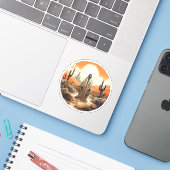 Sticker Déplaisant Fantôme D'Halloween Sur Un Fantôme Cool (Ordinateur portable avec iPhone)