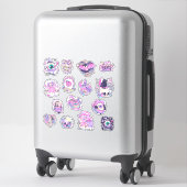 Sticker Déplaisant Kawaii Pastel Goth Witchery (Sur valise)