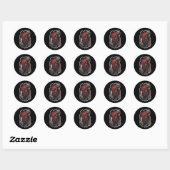 Sticker déplaisant Zombie Halloween | Éffrayant no (Feuille)