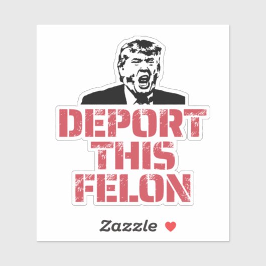 Sticker Déporter Ce Felon (Feuille)