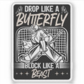 Sticker Déposer comme un bloc de papillon comme un gardien (Devant)