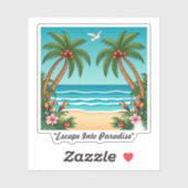 Sticker "Dériver Vers Le Paradis" (Feuille)