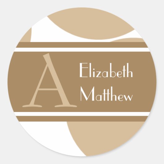 Sticker Dernier et prénom de Personnaliser Tan (Devant)