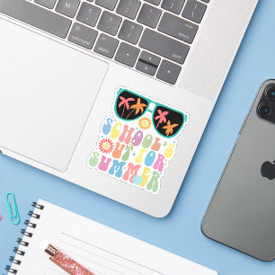 Sticker Dernier jour d'école Groovy Les cours sont terminé