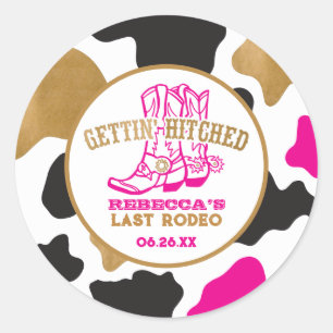 Sticker Dernier Rodeo Bachelorette Gold rose
