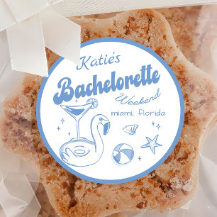 Sticker Dernier toast Beach Bachelorette Party