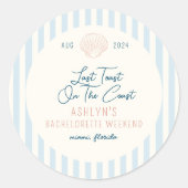 Sticker dernier Toast On the Coast Bachelorette ro (Devant)