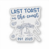 Sticker Dernier Toast sur la Côte Est 2025 (Devant)