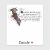 Sticker Des ailes comme des aigles (Feuille)