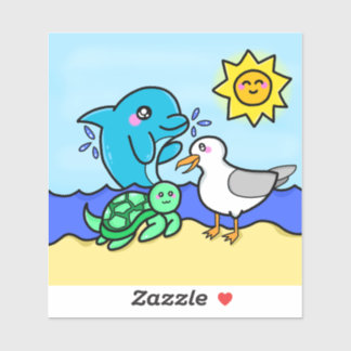 Sticker des amis de Kawaii Beach