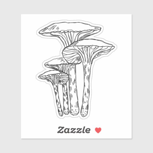 Sticker des amis des champignons (Feuille)