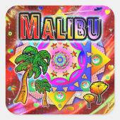 Sticker des amis tropicaux de Malibu (Devant)