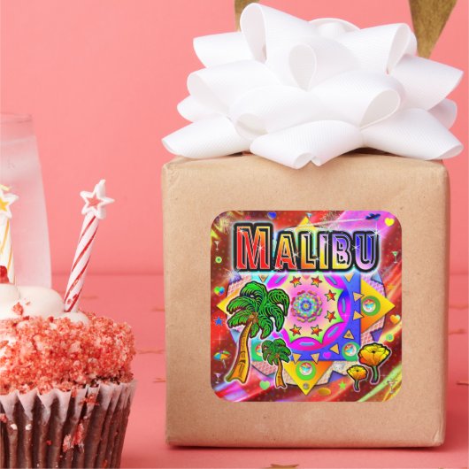 Sticker des amis tropicaux de Malibu (Fête)