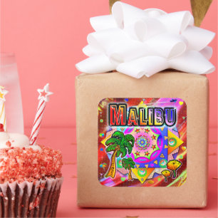 Sticker des amis tropicaux de Malibu