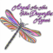 Sticker Des Anges Apparaissent Lorsque Les libellules Sont (Devant)