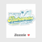 Sticker des Bahamas CocoCay Vacation Cruise (Feuille)