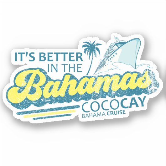 Sticker des Bahamas CocoCay Vacation Cruise (Devant)