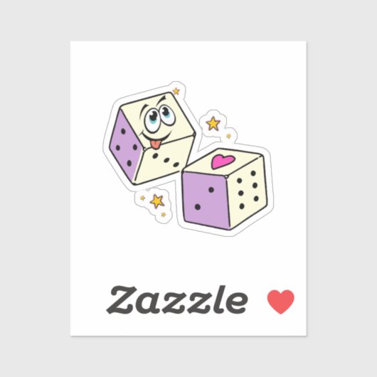 Sticker Dés Chanceux (Feuille)
