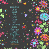 Sticker Des Coeurs Sérieux Peuvent Changer L'Inspiration M (Devant)