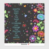 Sticker Des Coeurs Sérieux Peuvent Changer L'Inspiration M (Feuille)