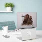 Sticker Des couteaux irlandais avec faisans - Chasse à la (Ordinateur portable sur le bureau)