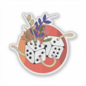 Sticker Dés dans un univers parallèle (Devant)