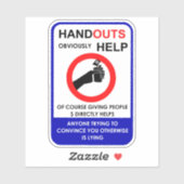 Sticker Des distributions aident évidemment (Feuille)