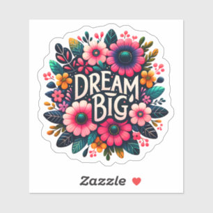 Sticker Des fleurs lumineuses Des rêves inspirants dans de