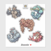 Sticker Des gars durs (Feuille)