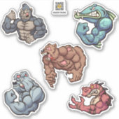 Sticker Des gars durs (Devant)