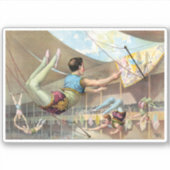 Sticker Des Hommes acrobates Interprétant Un Cirque (Devant)