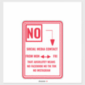 STICKER DES MÉDIAS SOCIAUX (Feuille)