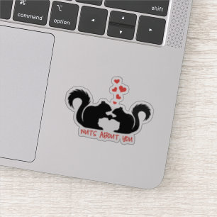 Sticker Des noix sur toi, de mignons écureuils