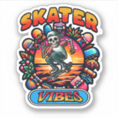 STICKER DES VIBES DE SKATER ! (Devant)