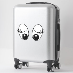 Sticker des yeux surpris drôle