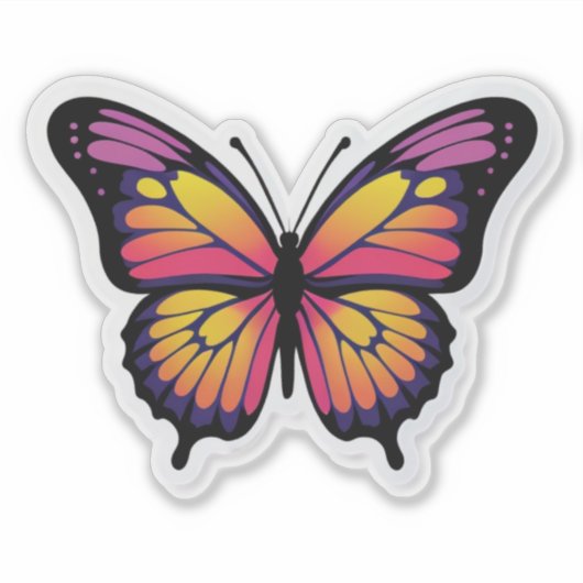 Sticker Description, et balises pour l'image papillon (Devant)